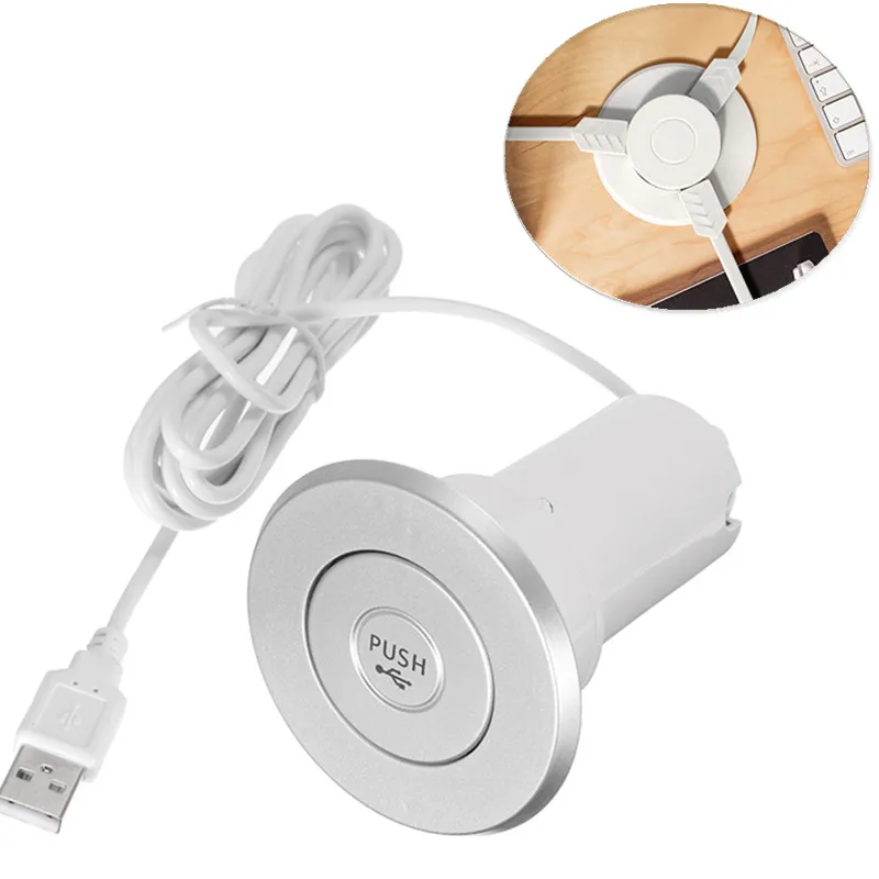 Bakeey, 3 порта, концентратор, настольный, встроенный, USB, зарядное устройство, адаптер, для офиса, дома, стол, отверстие, зарядная станция для iphone XS max 8, Xiaomi mi8