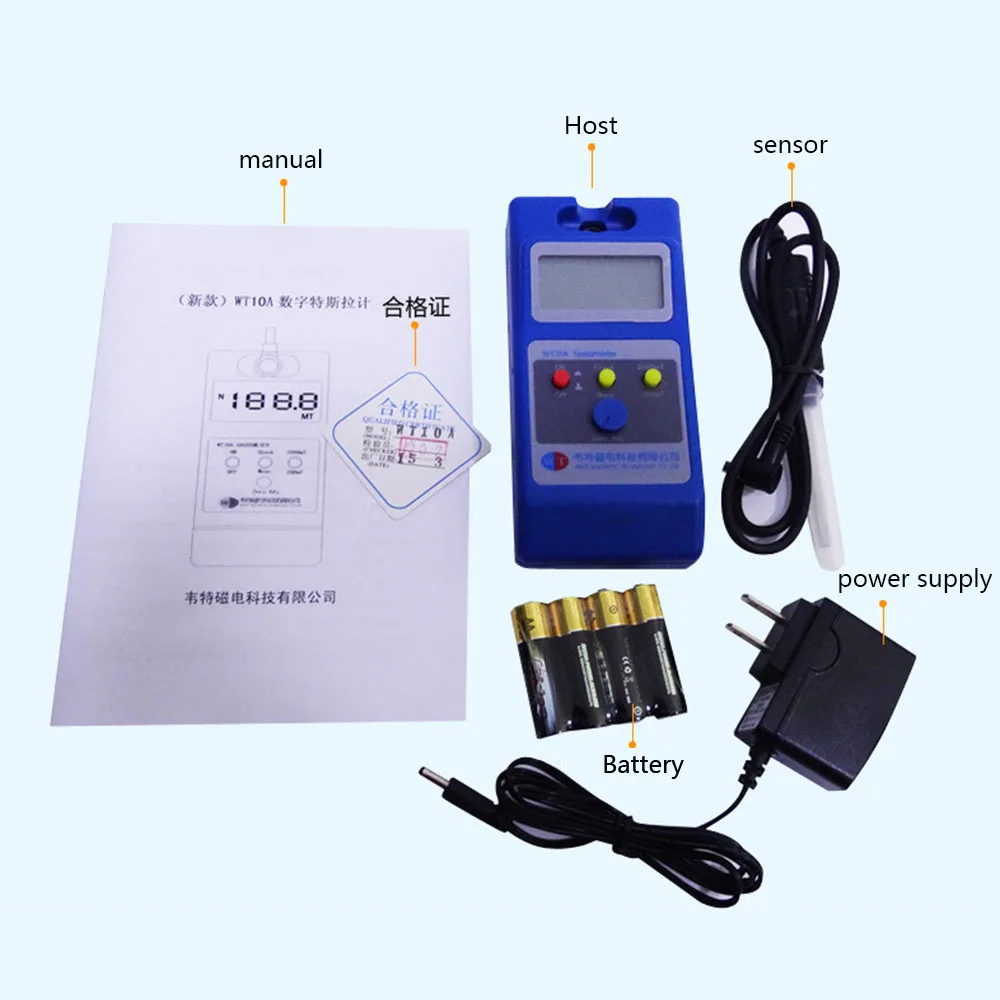Детектор силы магнитного поля Gauss тестер поверхностного с функцией Ns +