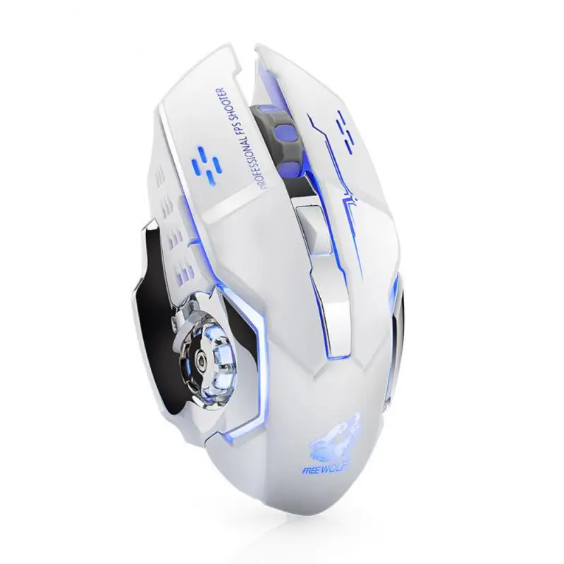 

Rechargeable X8 Wireless Silent LED Backlit USB Optical Ergonomic Gaming Mouse Ergonomically Designed Mechanical Mouse