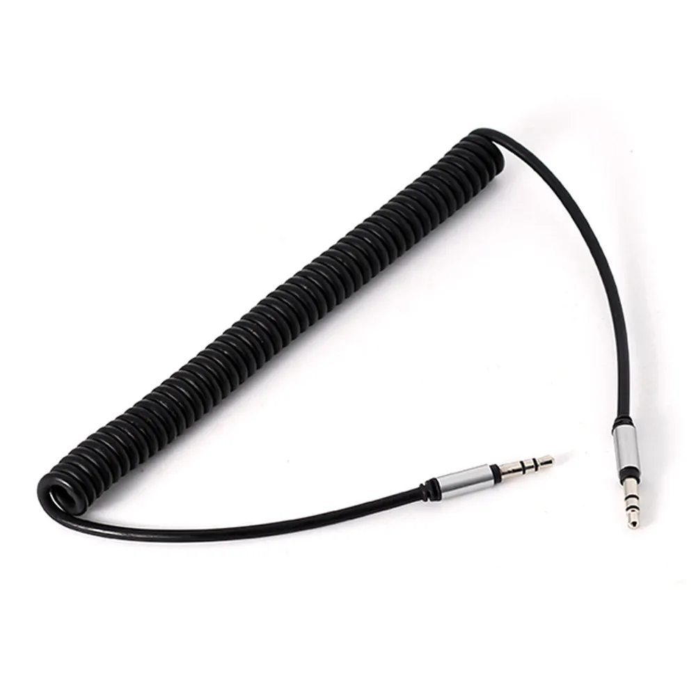 New 3.5mm Coiled Auxiliary Cable Audio Stereo Male To Flat Aux Cord 1M For Mp3/Speaker/Car Suppion Z0310 | Компьютеры и офис
