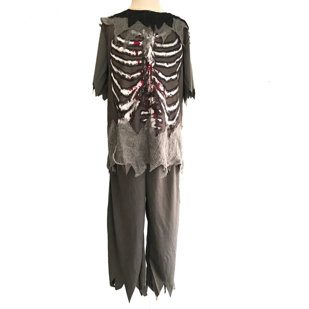 

Костюм зомби для мальчиков, детские костюмы на Хэллоуин, детский страшный кровавый скелет, вечеринка, косплей, нарядное платье, наряды, одеж...