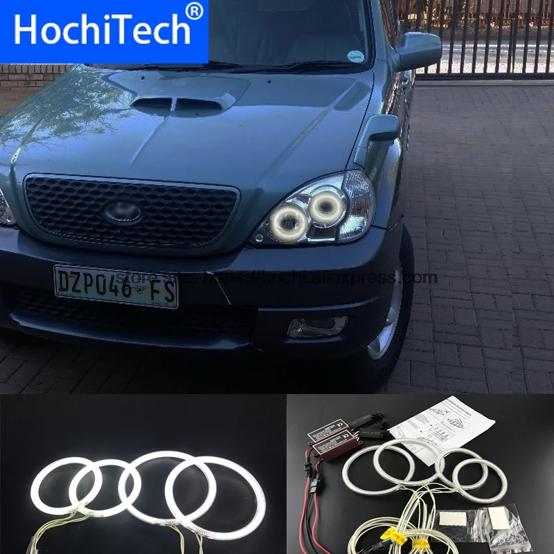HochiTech отличный CCFL ангельские глазки комплект Ультра яркое освещение фары для Hyundai