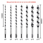7 шт. 9 дюймов SDS PLUS Набор длинных сверл для дерева 6-18*230 мм отверстие для деревянной двери сверла для деревообработки набор инструментов Прямая поставка