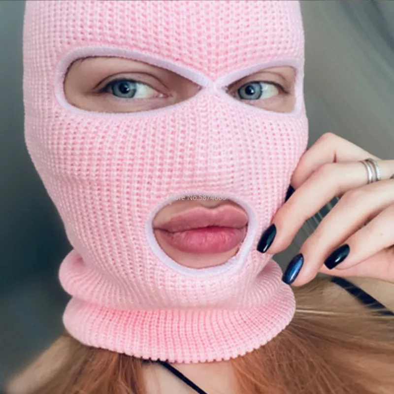 Уход за кожей лица крышка маска сети переменного тока три 3 отверстия вязаная