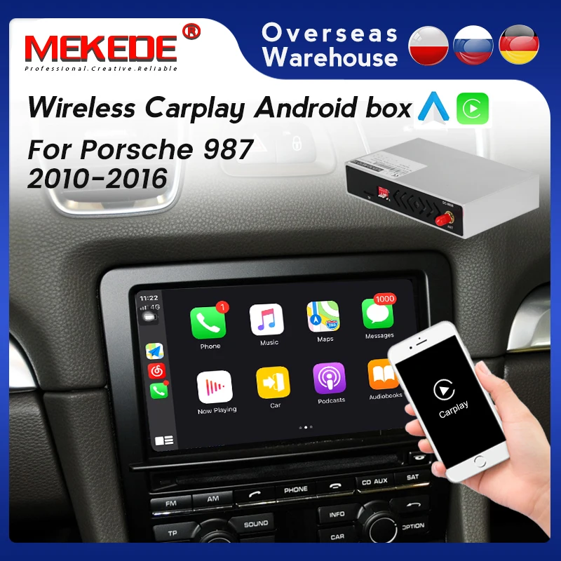 MEKEDE беспроводной Apple Carplay декодер коробка для Porsche 987 2010-2016 PCM3.1 Android автомобильное