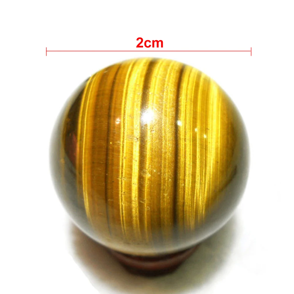 Круглая Сфера желтый подарок кристалл 2 см ручной работы натуральный исцеляющий