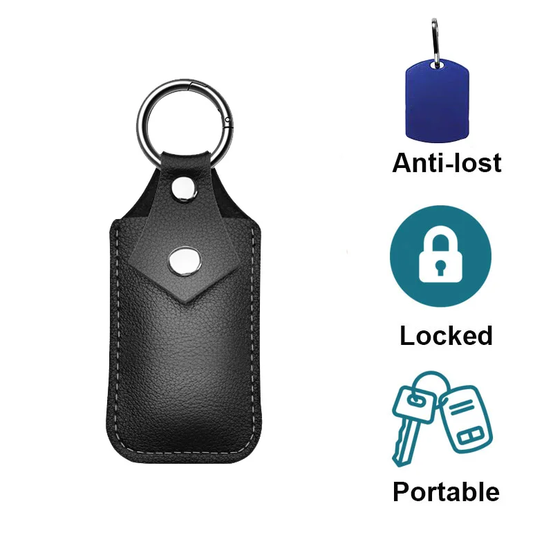 

USB Case Protective Bag Portable Pocket Leather Key Ring for Usb Flash Drive Pendrive Memory Stick Mini OTG Dropshipping Black