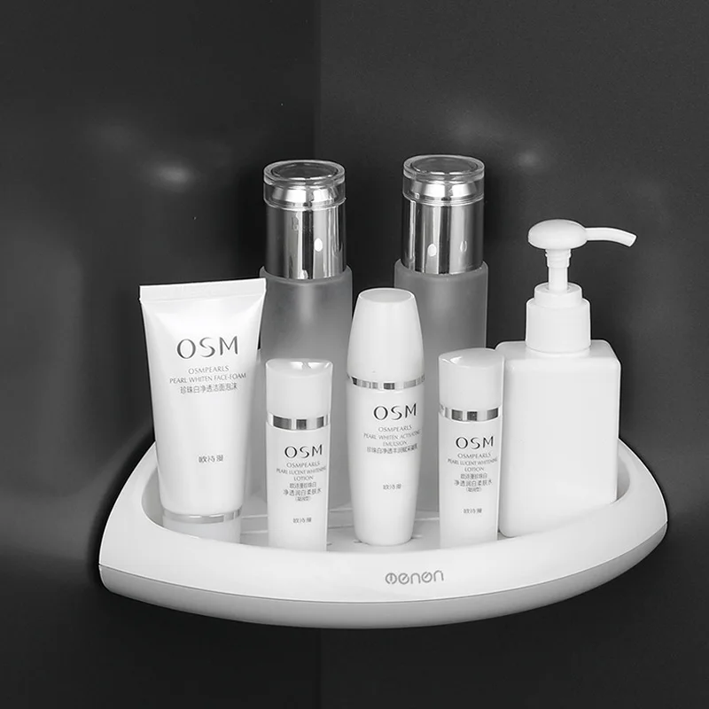 Угловой органайзер для ванной комнаты 24*16*6 5 см пластиковый настенный стеллаж