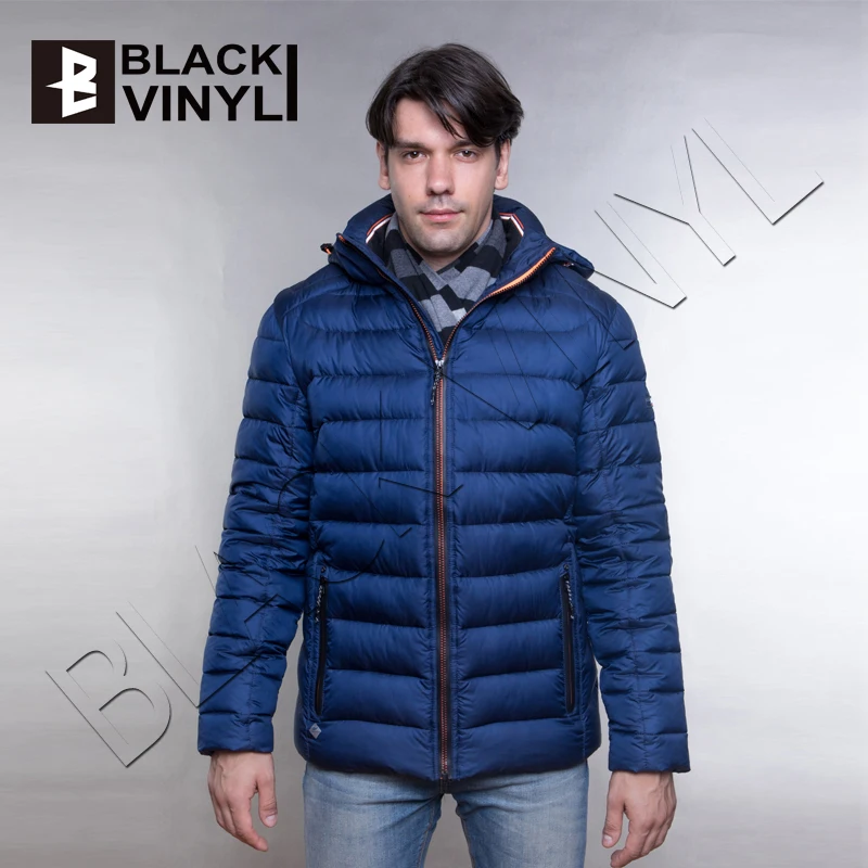 Черная Виниловая 2020 зимняя куртка для мужчин водонепроницаемое плотное пальто