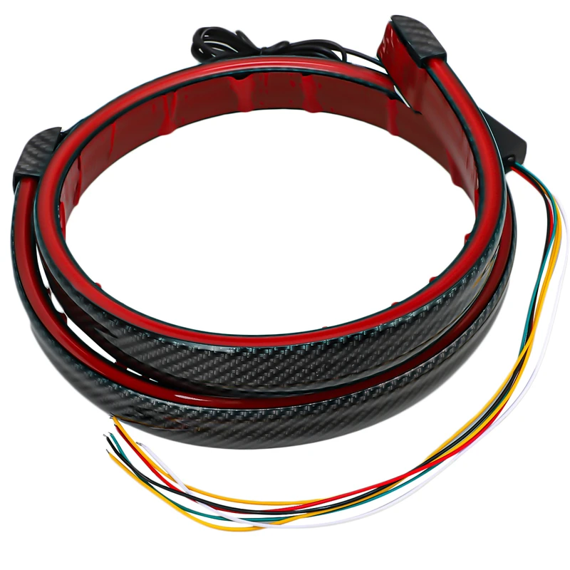 Универсальный Спойлер для багажника из углеродного волокна со светодиодной