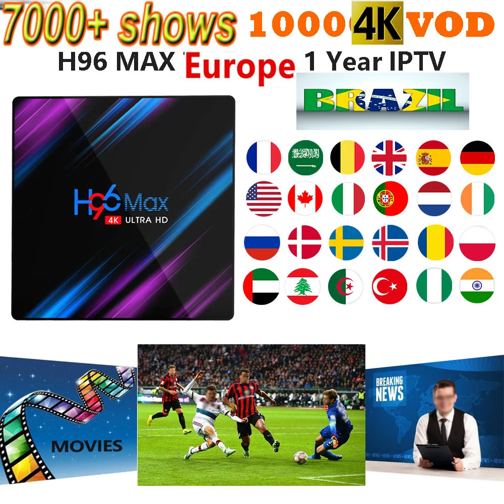 IP tv M3u tv BOX подписка бразильские итальянские Великобритания немецкий французский испанский Mediaset Премиум для Android Box Enigma2 Smart tv PC Linux
