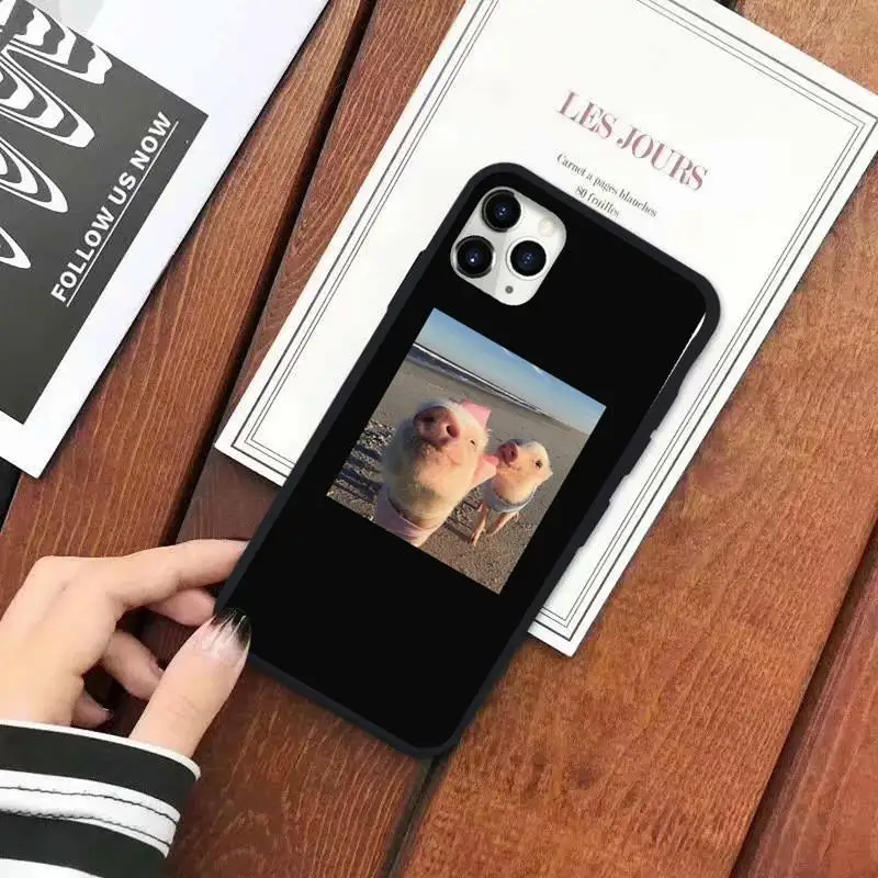 

Pet Pig cute animal Phone Case for iPhone 11 12 pro XS MAX 8 7 6 6S Plus X 5S SE 2020 XR