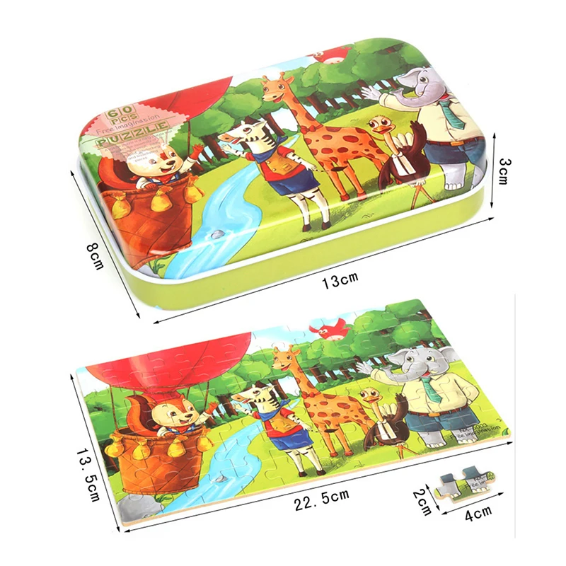 Детский пазл Монтессори игрушки животные фрукты график игра карточка раннее