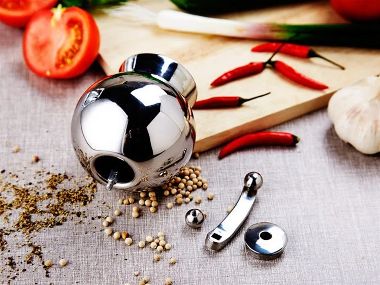 

Pepper grinder 304 stainless steel household hand grinder pepper hand Mill white black pepper particle grinder pepper grinder