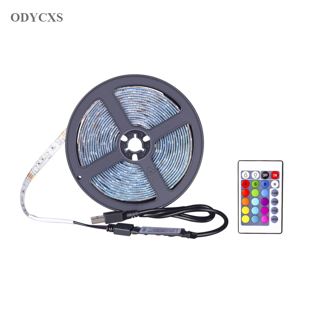 

Светодиодная лента с USB-разъемом, RGB-подсветка, 2835, 1/2/3/4/5 м, 5 В