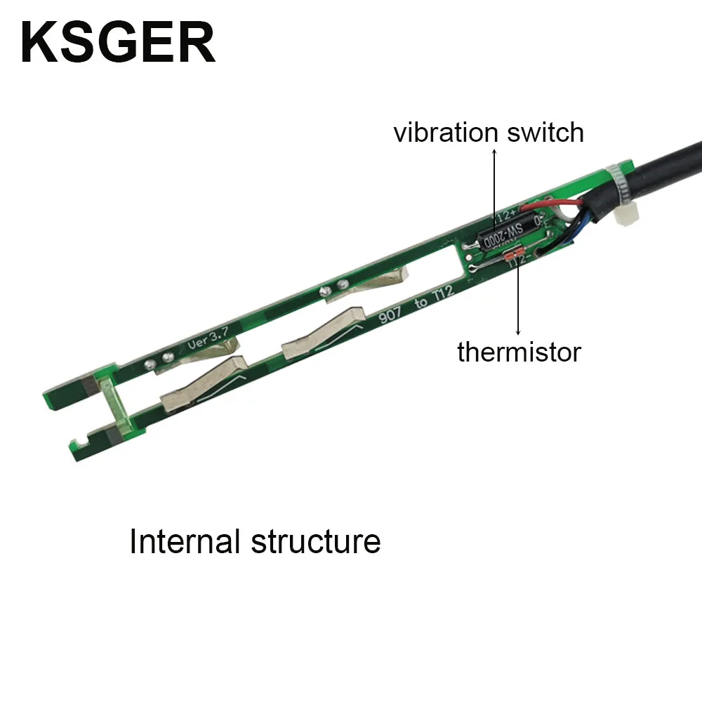 KSGER T12 STM32 цифровая паяльная станция T12 железные наконечники автоматическое повышение температуры сна быстрый нагрев 907 ABS Ручка DIY Инструменты