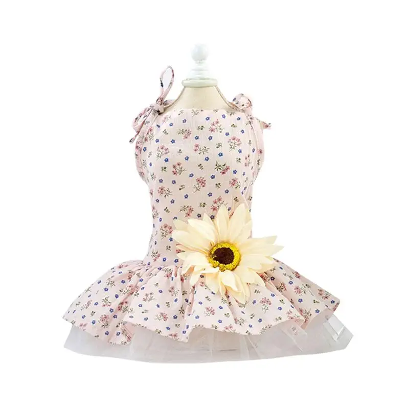 1 шт. Одежда для собак кружевное платье домашних животных креативное с рисунком