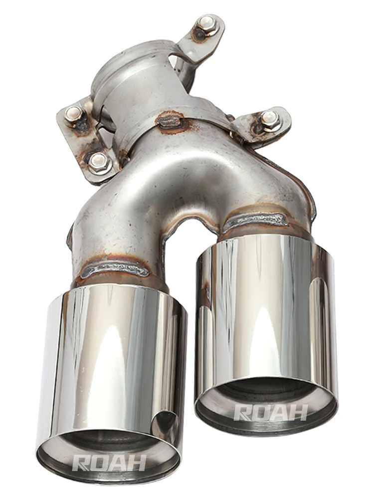 

M5 540 530 A Pair Black Silver Tail Exhaust Pipe Outlet Muffler Cover For BMW 5 Series G30 G38 2018 2019 2020 2021 Stainless