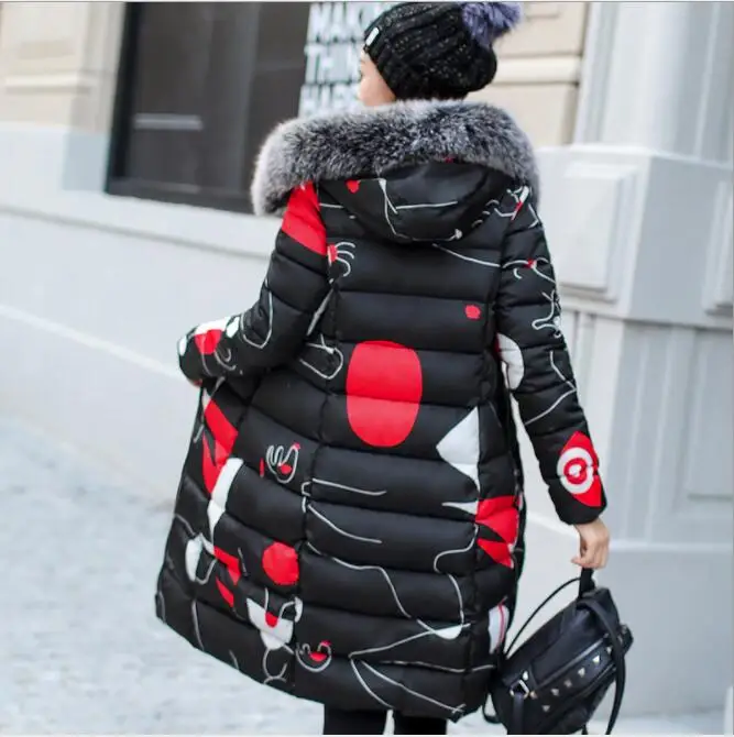 2019 зимний женский с капюшоном пальто меховым воротником утепленная теплая