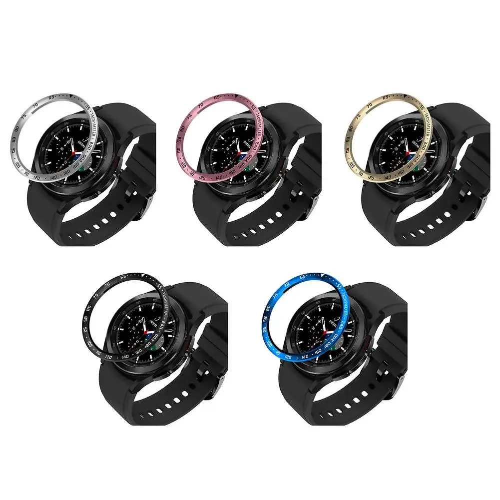 

Ring Styling Stainless Steel Cover For Samsung Galaxy Watch 4 Classic 46MM Case Protection Metal Case
