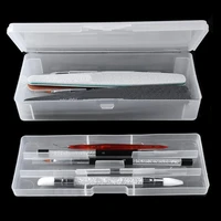transparent double layer nail art pen storage box manicure makeup tool organizer manicure storage box makeup beauty organizer