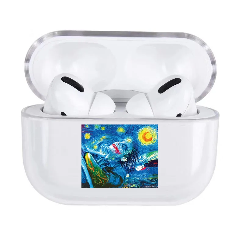 for AirPods Pro 03 Забавный абстракционный узор для Airpods Pro чехол Роскошный прозрачный Bluetooth наушники защитный чехол для air pods 3 жесткий чехол - Цвет: for AirPods Pro 03