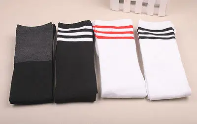 

Winter Women Ladies High Hosiery Stockings Over The Knee Black White Blue Red Sexy Schoolgirl Stockings