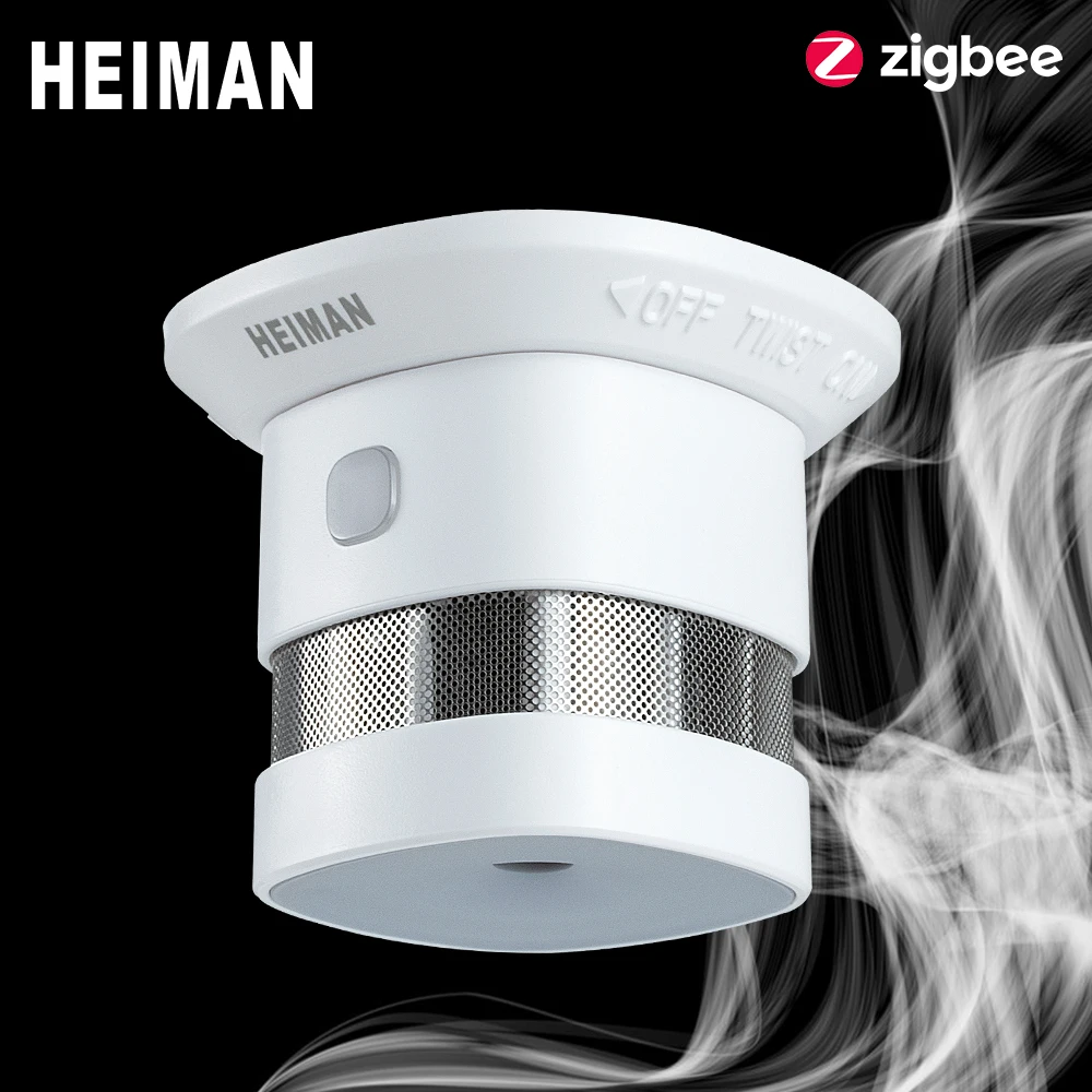 

HEIMAN Zigbee 3.0 Fire alarm Smoke detector Smart Home system 2.4GHz High sensitivity Safety prevention Sensor Free Shipping