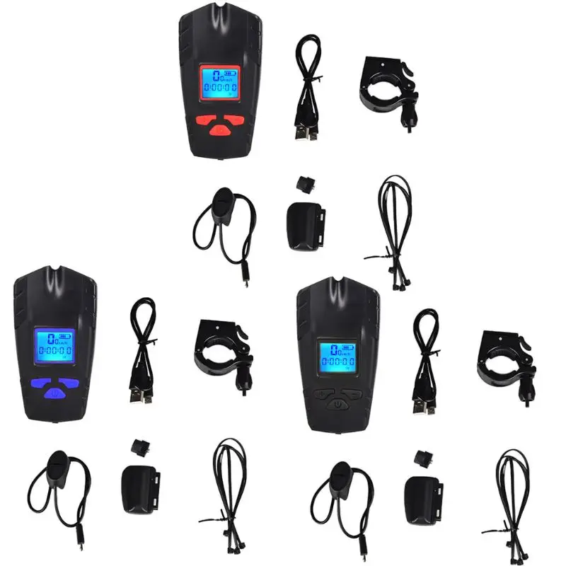 

Wireless Cycling Bicycle Odometer with Horn Bicycle Headlight Waterproof Backlit XXUF
