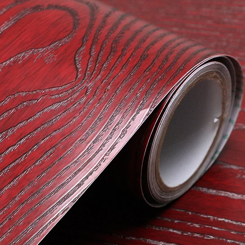 

Wood Grain Self-adhesive Vinyl Wallpaper DIY Waterproof Wall Stickers Home Decoration Membrane Wallpaper Peelable Wallpaper