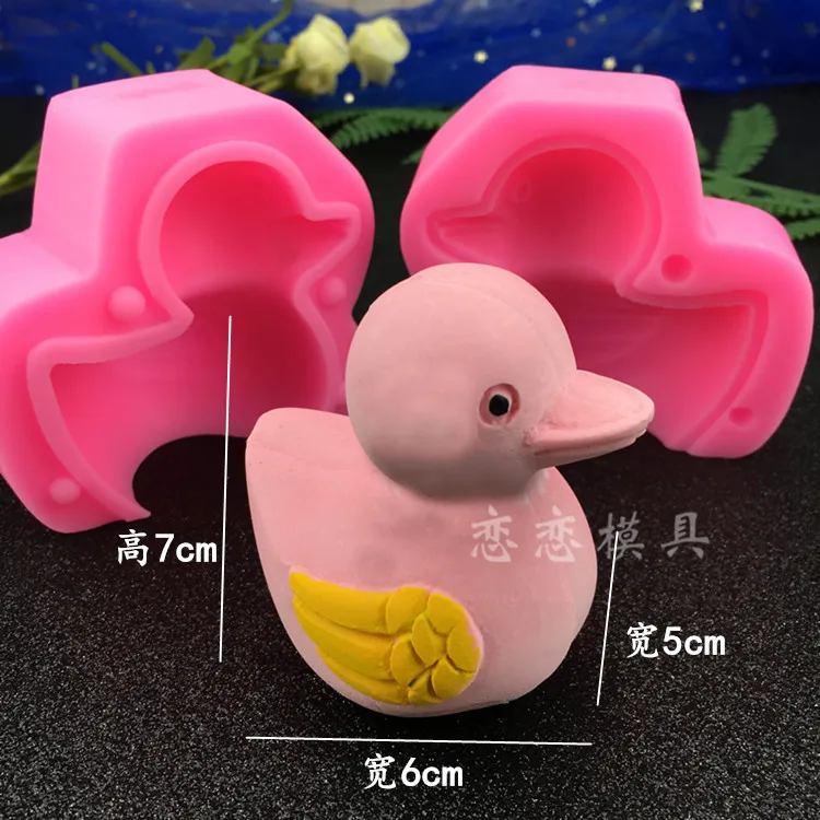 Мультфильм 3D утенок силиконовые формы DIY сахара шоколада выпечки пудинг мусс для