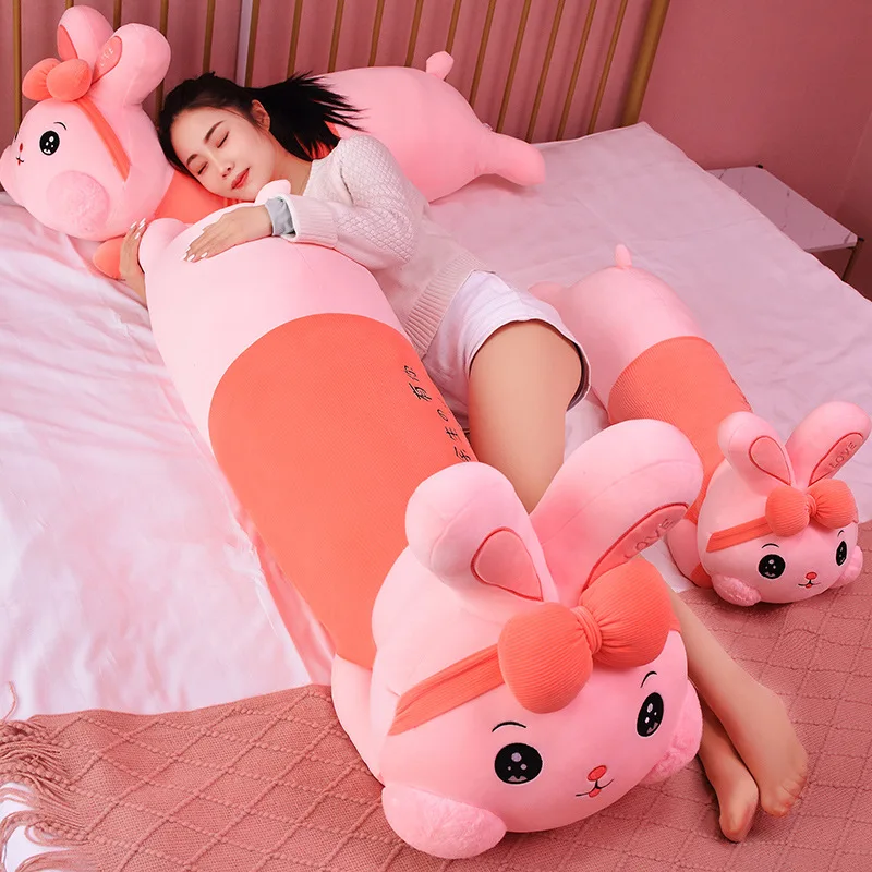 

Lovely Giant Animal 80cm 100cm Soft Cartoon Big Ear Bunny Plush Toy Rabbit Stuffed Pillow Girl Gift