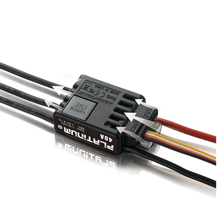 1 шт. оригинальный бесщеточный электронный контроллер скорости Hobbywing Platinum 40A V4 ESC