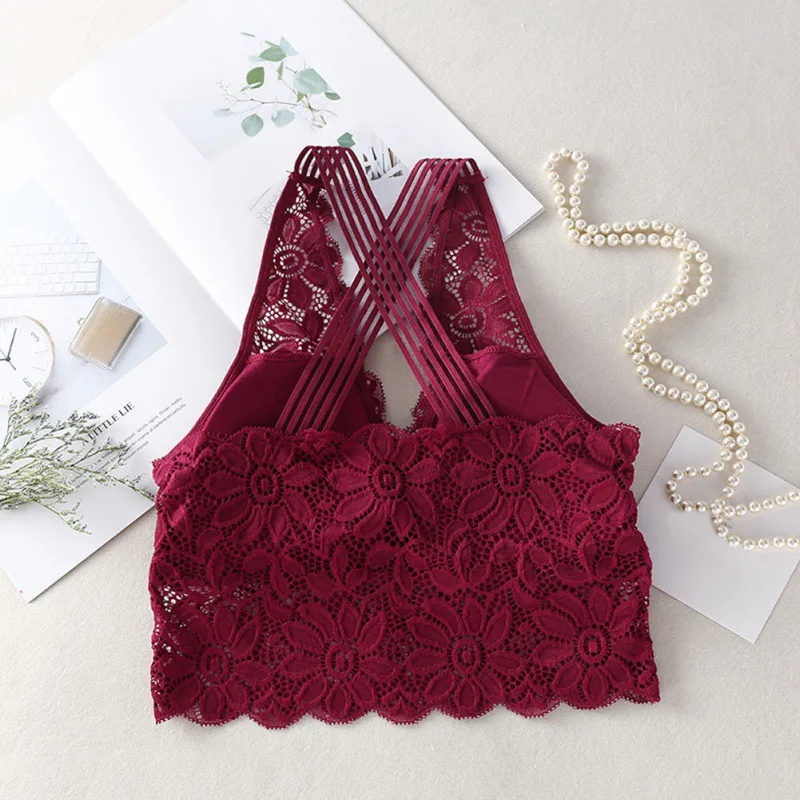 Сексуальные цветочные Бюстгальтеры для женщин кружевной бюстгальтер без
