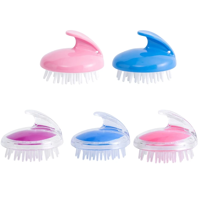 Массажер для кожи головы шампунь щетка с мягкой гибкой силиконовой щетиной