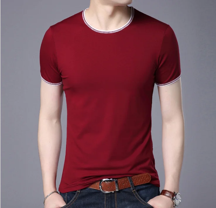 

Summer men's business casual short sleeve t-shirt 2213