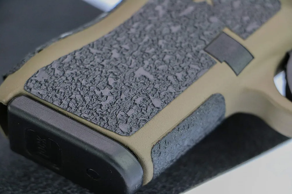 Нескользящая резиновая текстурная клейкая лента на заказ для Glock 43 Пистолетная ручка кобура Magwell клейкая 9 мм аксессуары для журналов