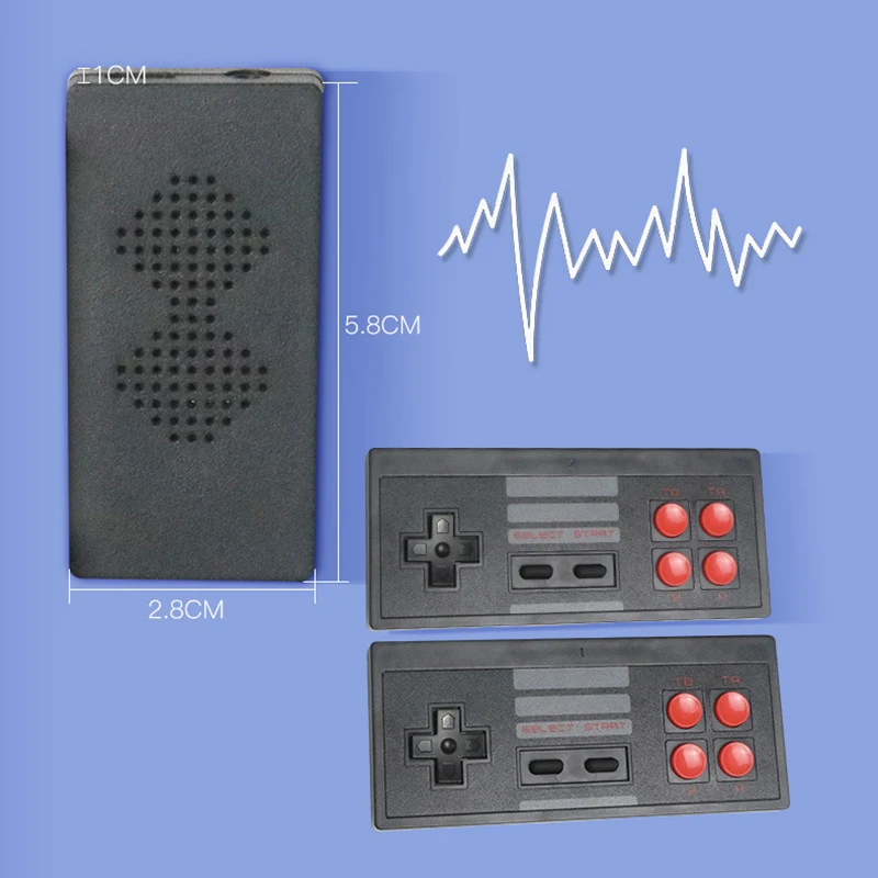 Игровая мини консоль встроенная 620 приставка двойной геймпад контроллер ТВ