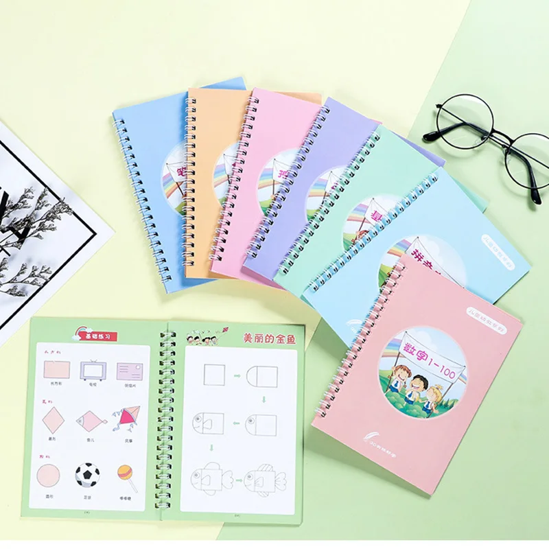 8 Books/Set Can be reused Copybook For Calligraphy Learning Chinese Numbers In English Painting Practice Art Book Writing Kids группа авторов art therapy in private practice