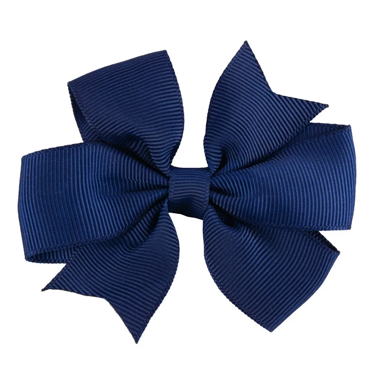 

40pcs/lot Grosgrain Ribbon Hair Bow with Clips Baby Girls Bow Hair Clip Hairpins Children Photo Shoot Hair Accessories