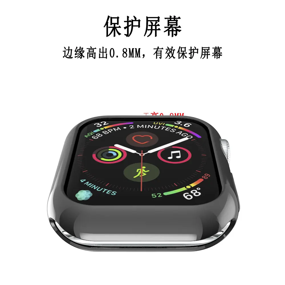 Мягкий чехол из ТПУ для Apple Watch 3, 2, 1, 42 мм, 38 мм, защитный чехол для iWatch 4, 40, 44 мм, серия 5, бампер для часов