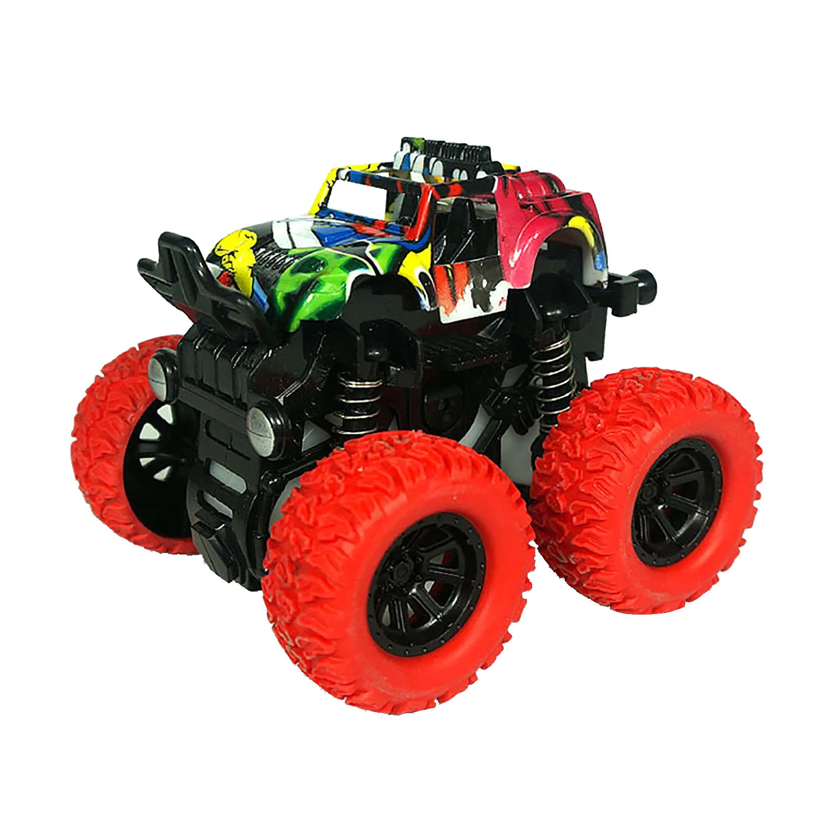 

Inertia-Stunt Car DIY Crafts Graffiti Painting Toys Off Road Model Car Kids Gift