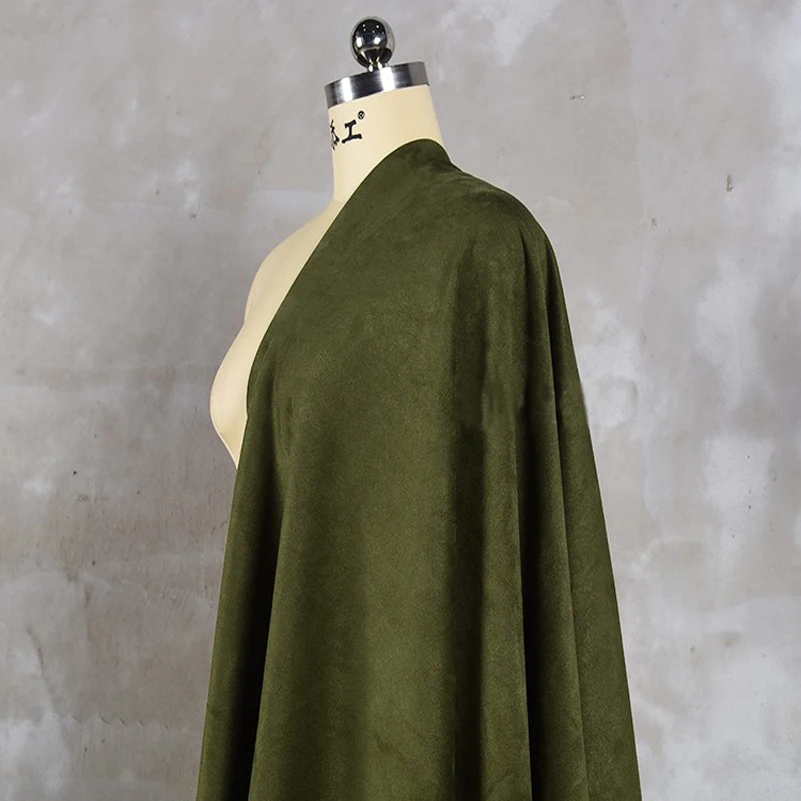 Скидка Замшевая трикотажная воздушная слойная ткань, матовая эластичная Высококачественная мягкая гладкая нежная для шитья одежды на полметра