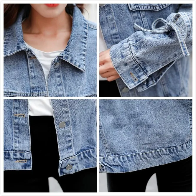 

ZQLZ Autumn Denim Jacket Women 2020 New Streetwear Casual Jean Coat Female Spring Vintage Overcoat Loose Jeans Jackets Mujer