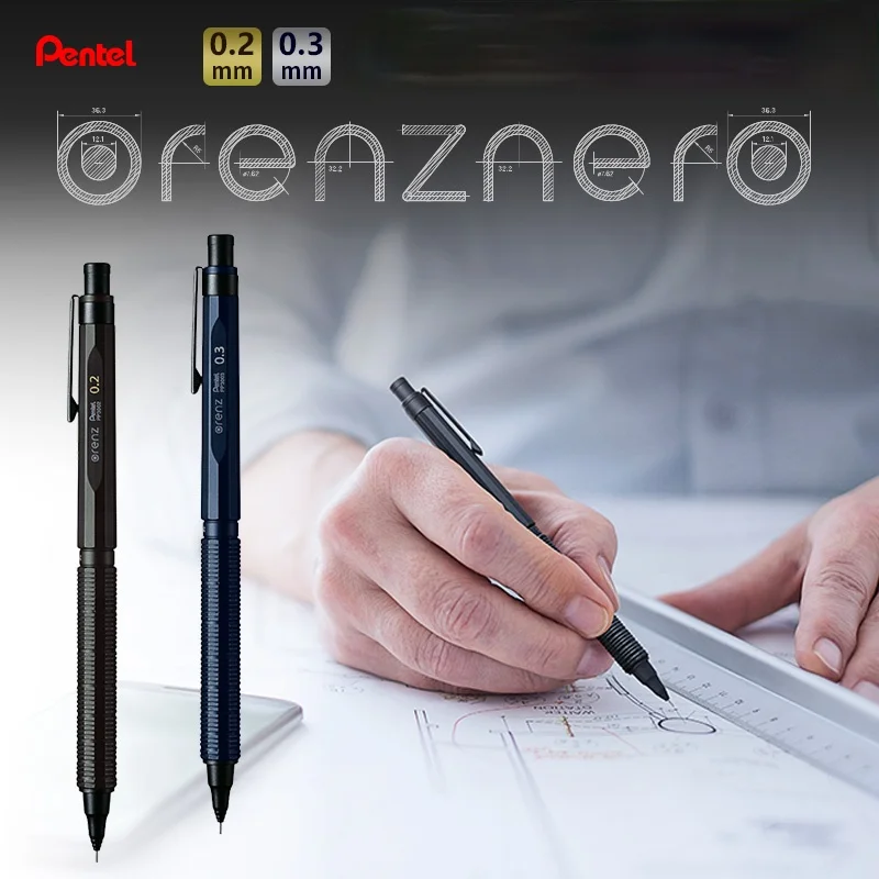 Pentel PP3002-A Mechanical Automatic Pencil Low Center of Gravity  Drawing Design Special 0.5/0.3/0.2mm Auto Pencil