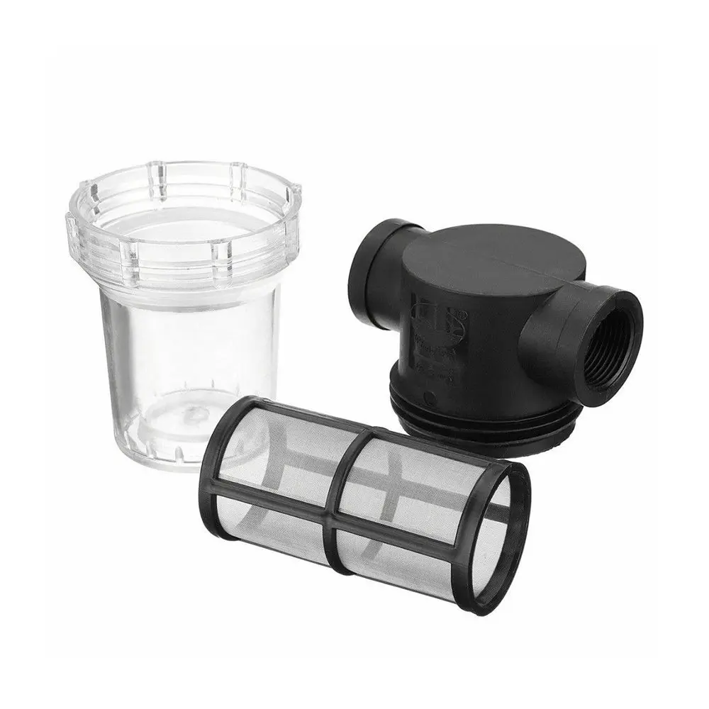 1/4 интерфейс ирригационный насос фильтр матч 100 Сетка прозрачный водопроводные