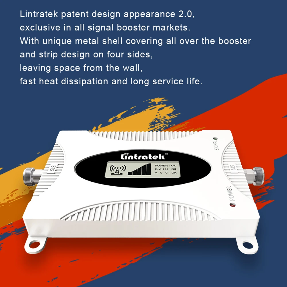 Усилитель сигнала Lintratek AGC 4G LTE Band 28 2021 700 МГц дБ