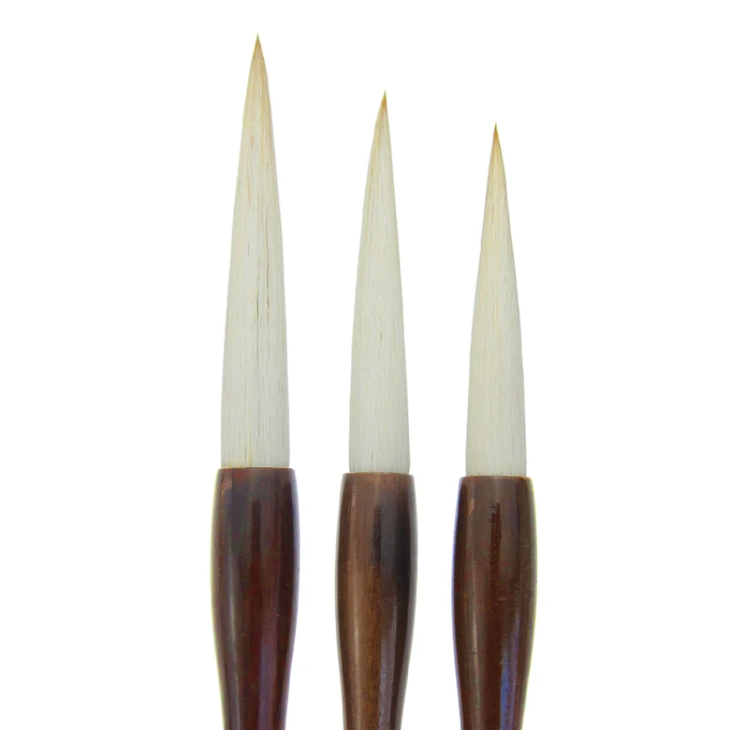 Chinese Calligraphy Brush Pen Set Woolen Weasel Multiple Hair Writing Brush Regular Office Script Brush Gift Box Set Tinta China