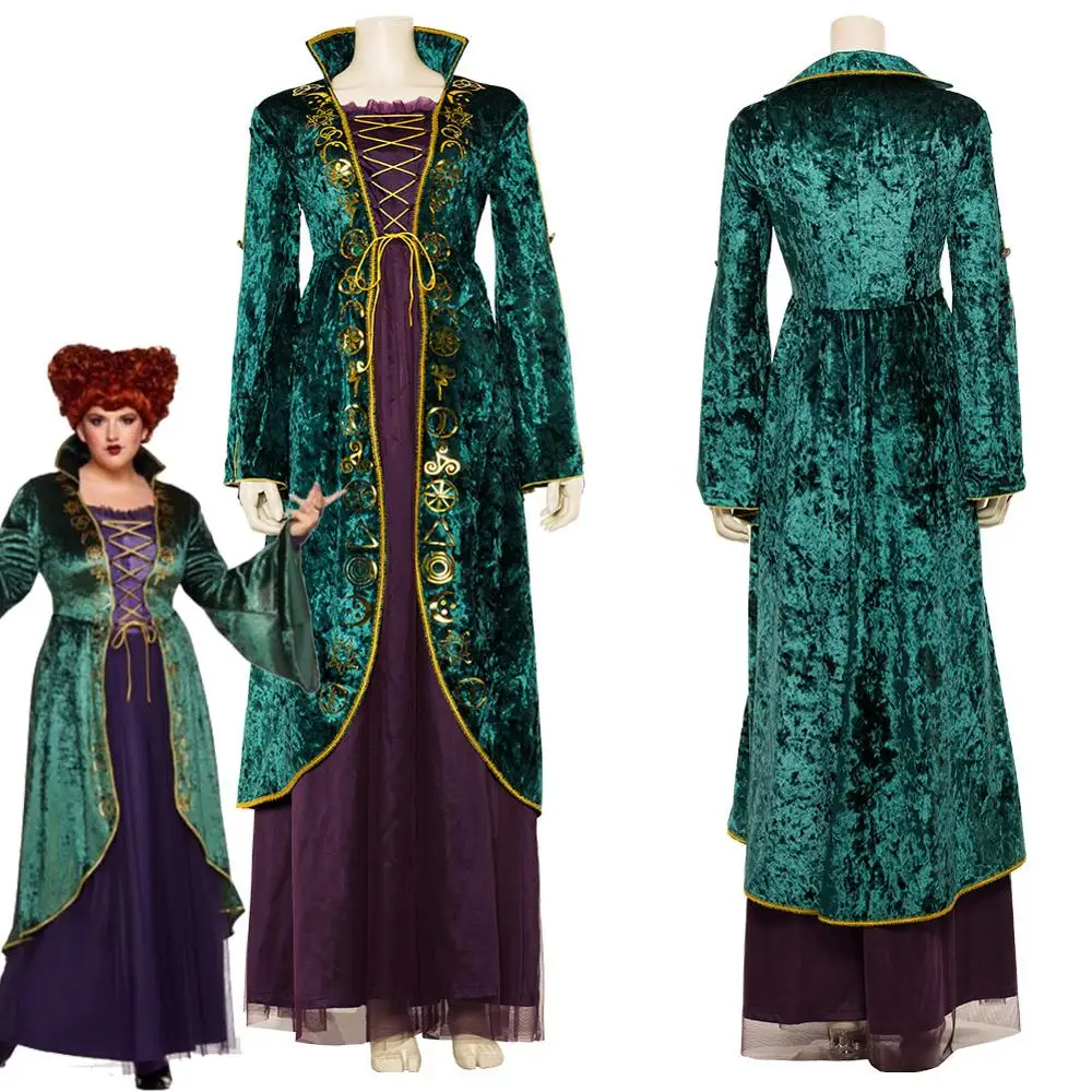 Взрослый костюм для косплея Winifred Sanderson женское платье карнавальные костюмы на