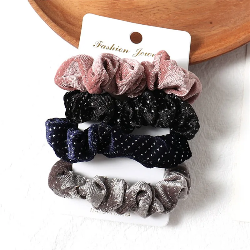 PINKSEE/1 комплект резинки для волос кольцо яркие цвета шелковистые атласные